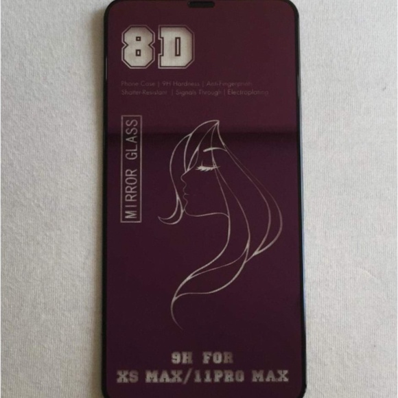 *BRAND NEW* 8d 9h iphone xs max/ 11 pro max mirror glass screen protector (3 pk) - Picture 3 of 3